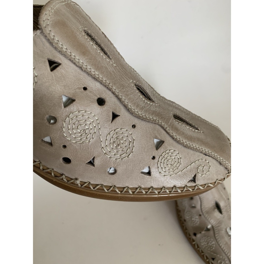 Remonte Women's Beige Leather Slingback Comfort Shoes Clogs EU 41 / US 10 - Picture 6 of 15